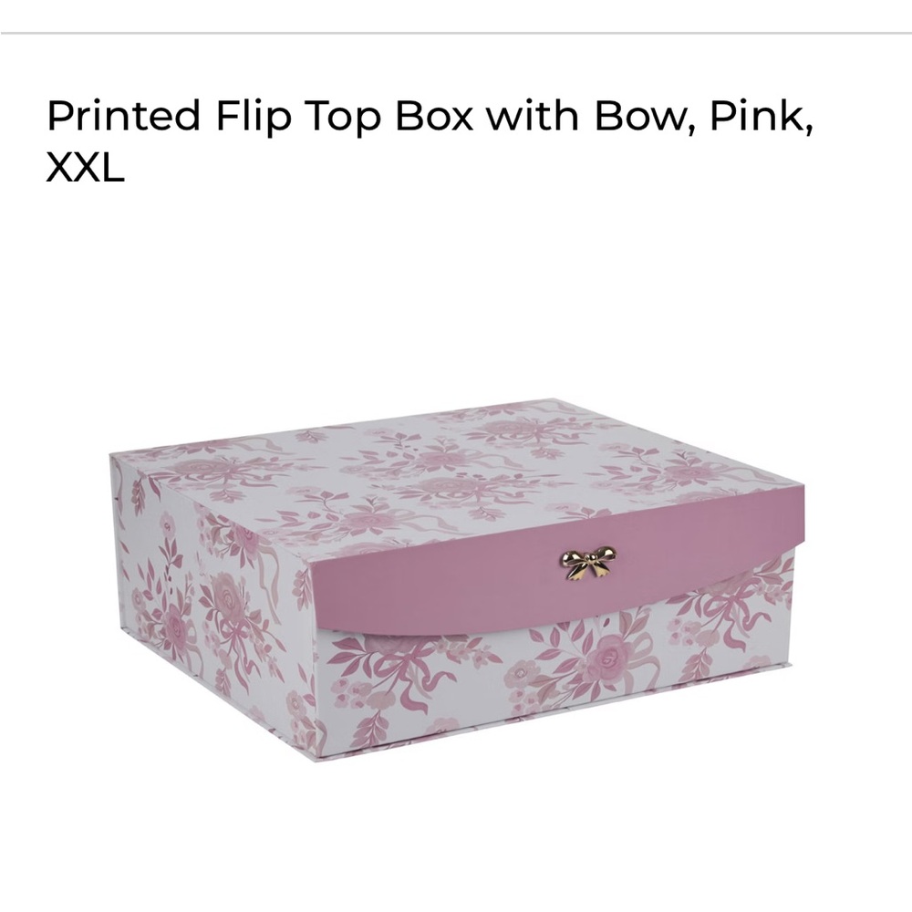 Viral Dollar General Pink Floral Flip Top Box